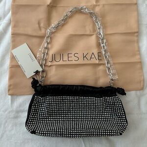 NIP JULES KAE JK108 Brea Black Crystal Crossbody Bag with Dust Bag